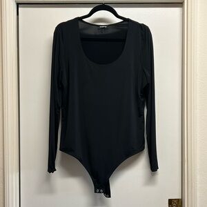 Express XL Black Long Sleeve Bodysuit